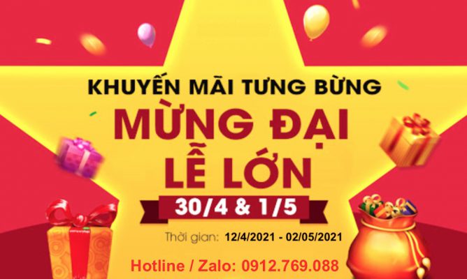 Khuyến mại website mừng đại lễ